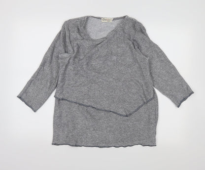 Additional front view of classics &more women’s grey jumper, size M