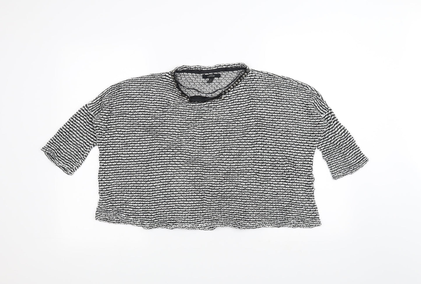 Zara Womens Black  Knit Pullover Jumper Size S