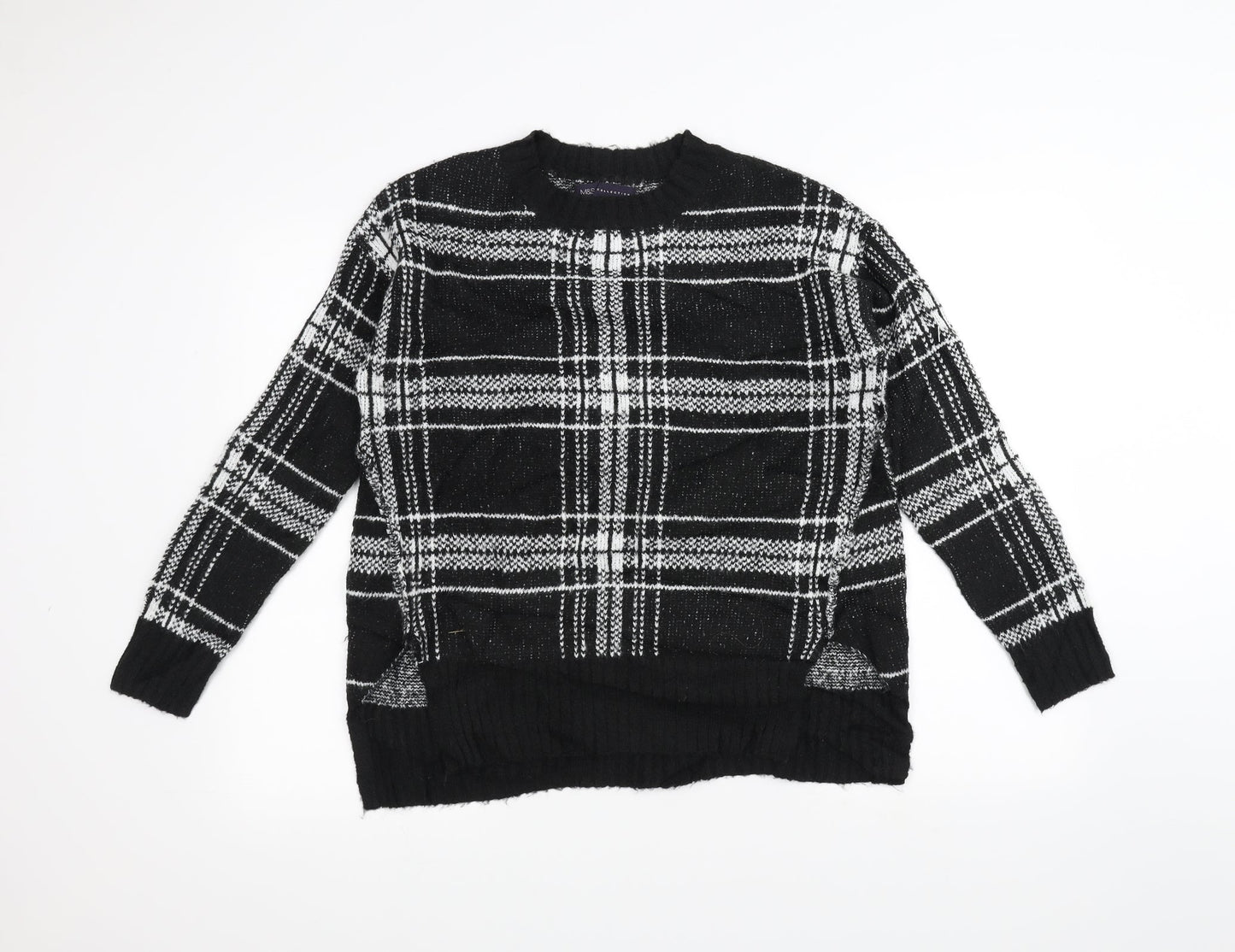 Marks and Spencer Womens Black  Knit Pullover Jumper Size S