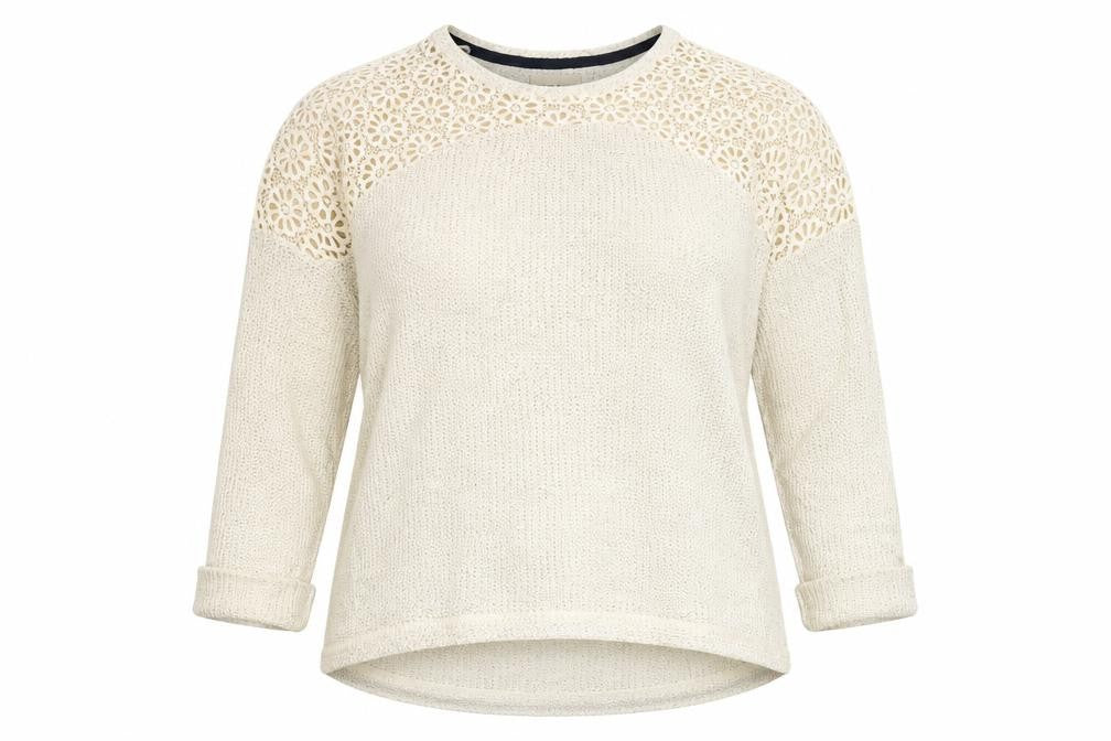 Made for me  Womens White  Knit Pullover Jumper Size 16