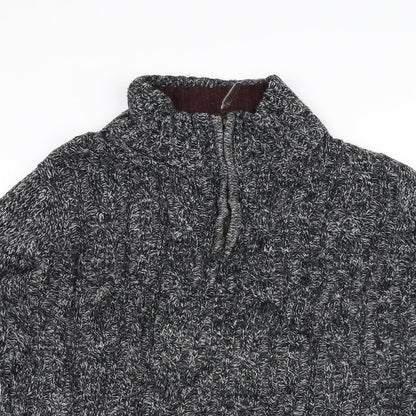Close-up detail of Tu women’s black jumper, size L