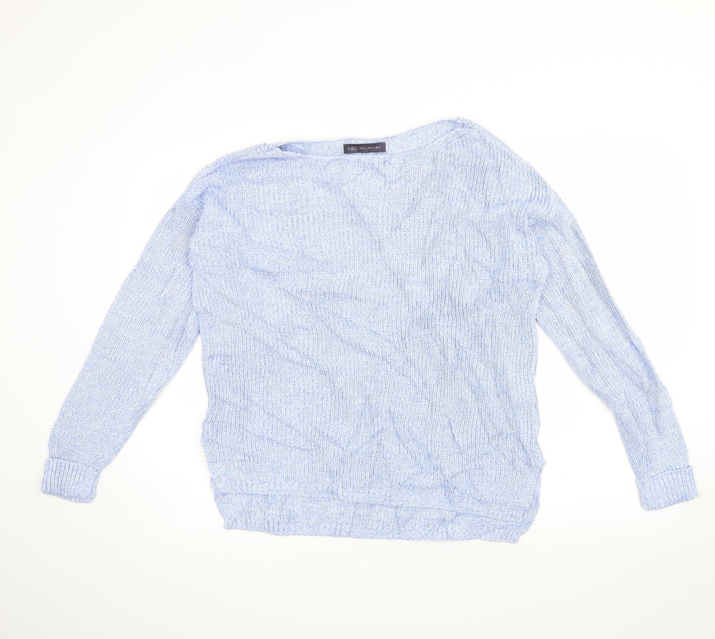 Marks and Spencer Womens Blue   Pullover Jumper Size M