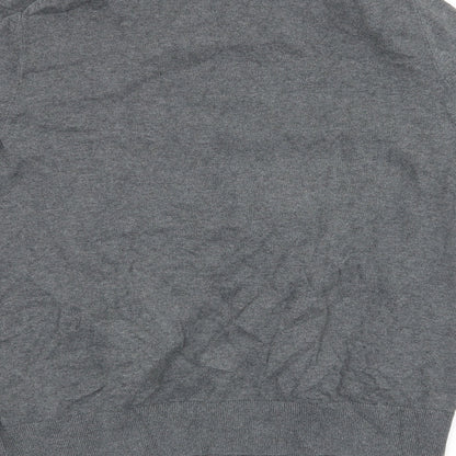 Brand and care label for Gap men’s grey jumper, size L