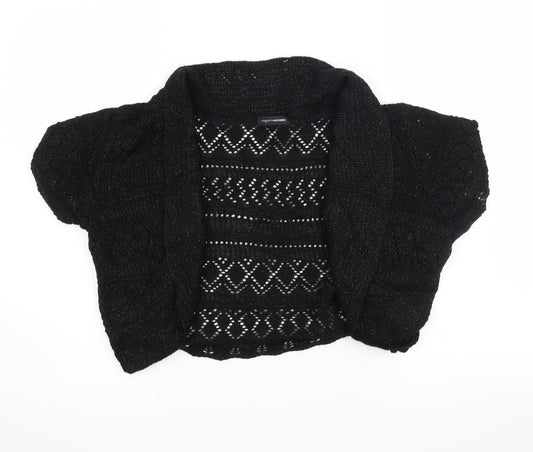 roger + roger Womens Black   Cardigan Jumper Size 18  - cropped cardigan