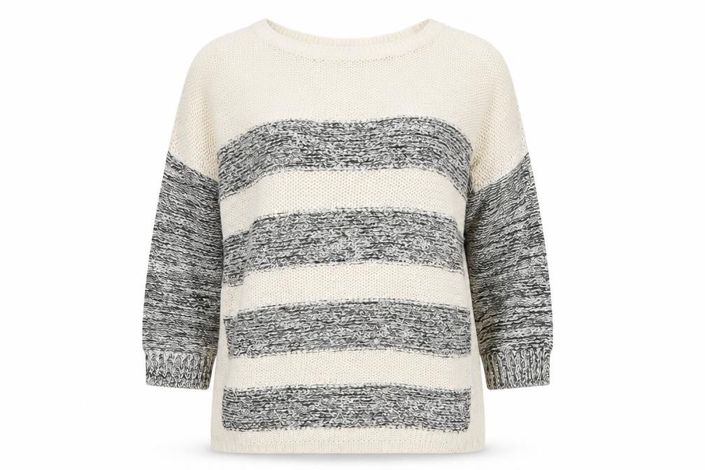 George Womens Ivory Striped  Pullover Jumper Size 10