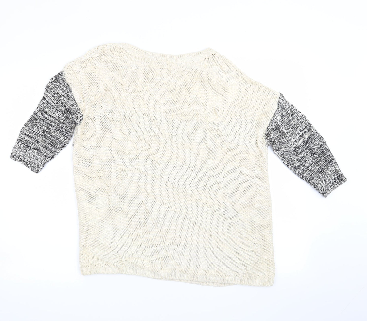 George Womens Ivory Striped  Pullover Jumper Size 10