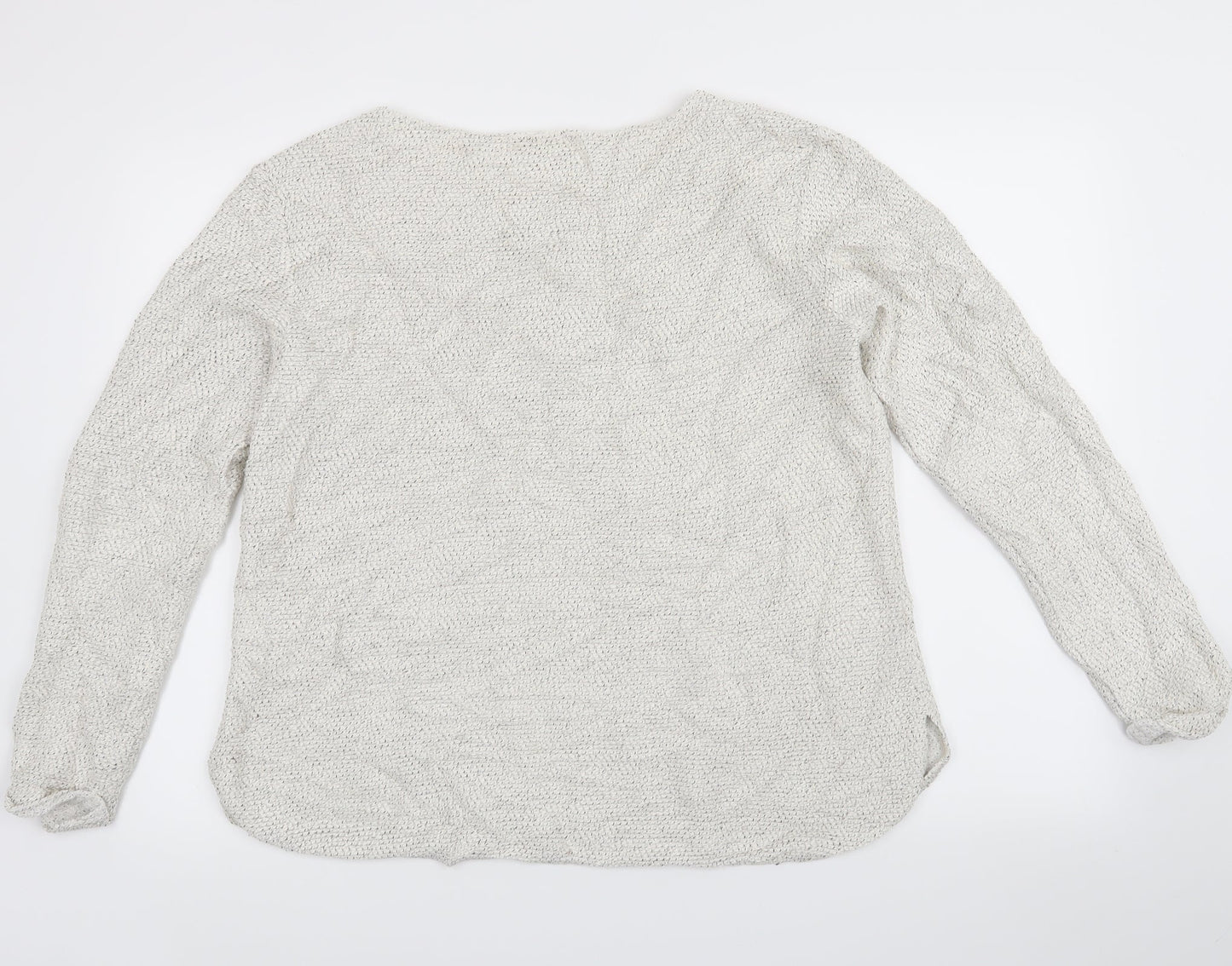 H&M Womens White   Pullover Jumper Size M