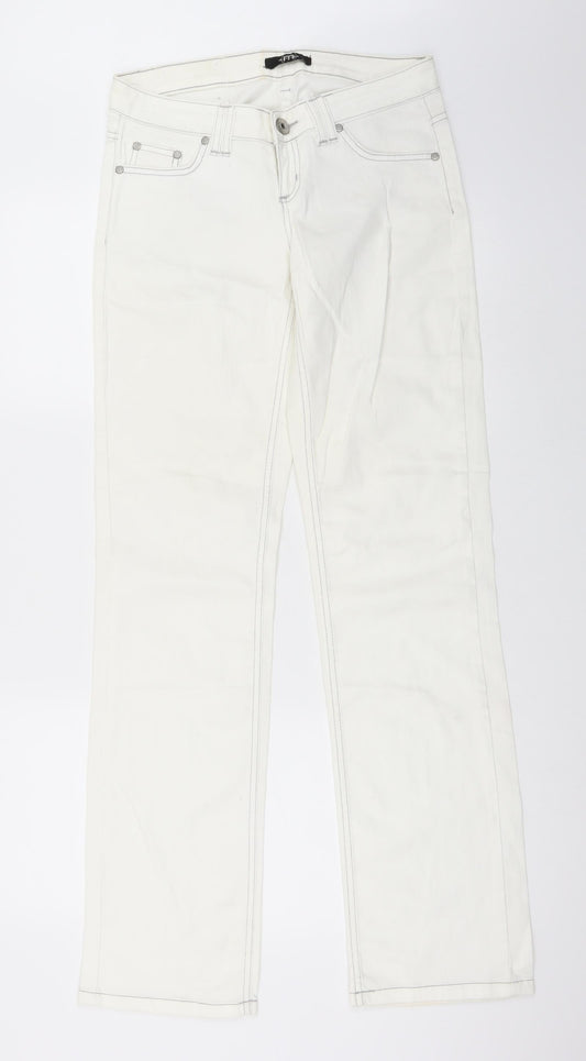 Melrose Womens White   Straight Jeans Size 10 L34 in