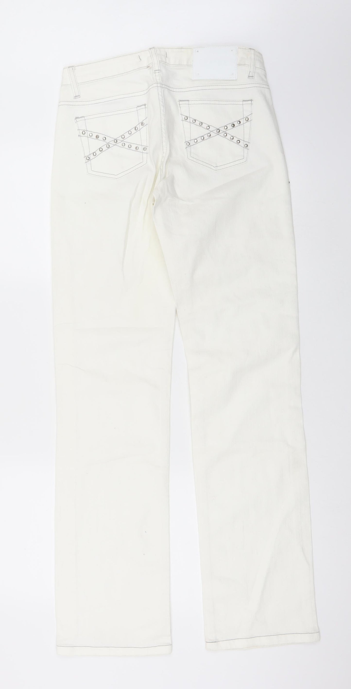 Melrose Womens White   Straight Jeans Size 10 L34 in
