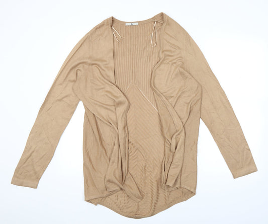 TU Womens Brown  Knit Cardigan Jumper Size 14