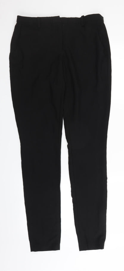 Additional front view of VILA women’s black trouser suit suit trousers, size S, 32-inch leg