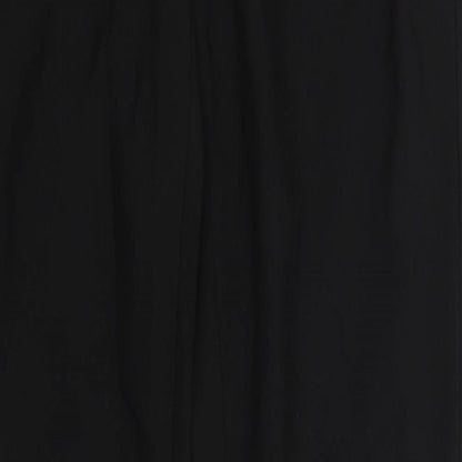 Close-up detail of VILA women’s black trouser suit suit trousers, size S, 32-inch leg