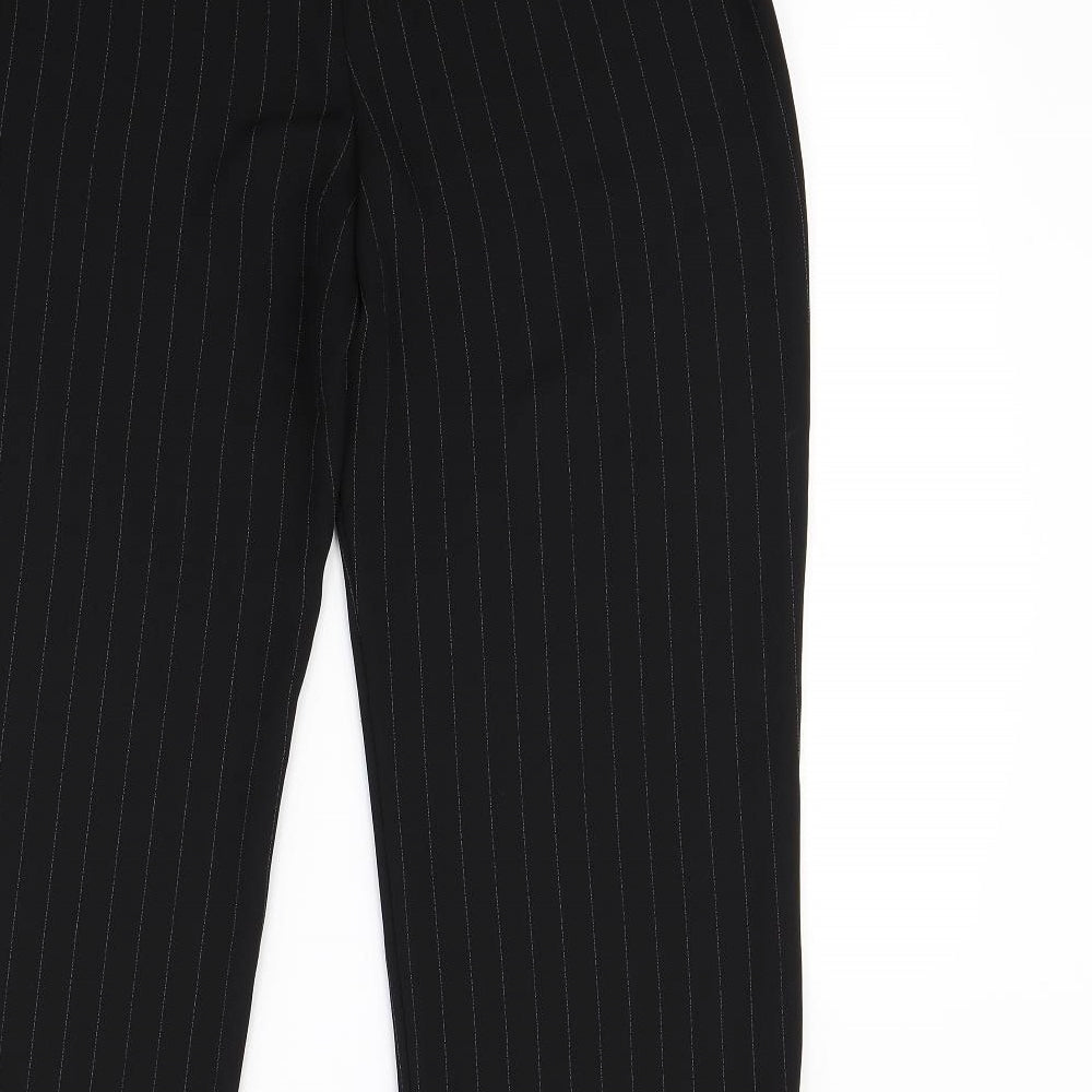 Brand and care label for Richards women’s black dress pants trousers, size UK 14, 28-inch leg