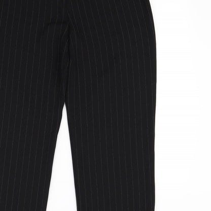 Brand and care label for Richards women’s black dress pants trousers, size UK 14, 28-inch leg
