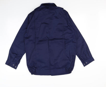 Back view of Eurostar men’s blue jacket, size M