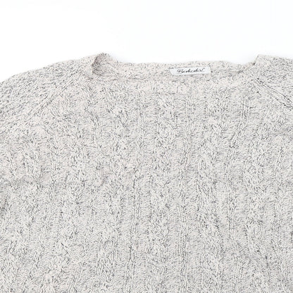 Close-up detail of Berketex women’s pink jumper, size UK 14