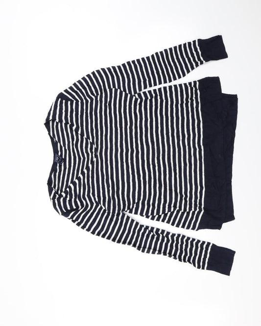Gap Womens Blue Striped  Pullover Jumper Size M