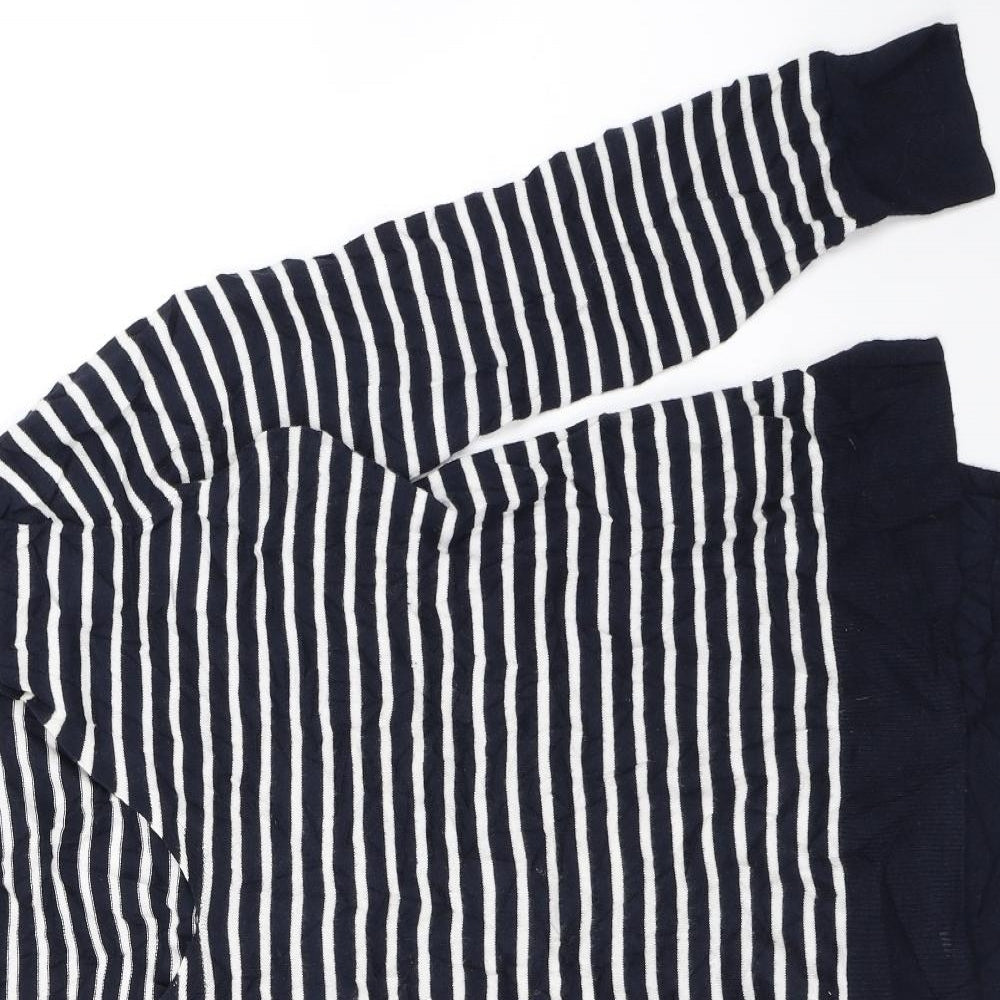 Gap Womens Blue Striped  Pullover Jumper Size M