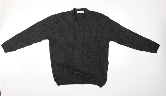 Oswal Mens Grey   Pullover Jumper Size M