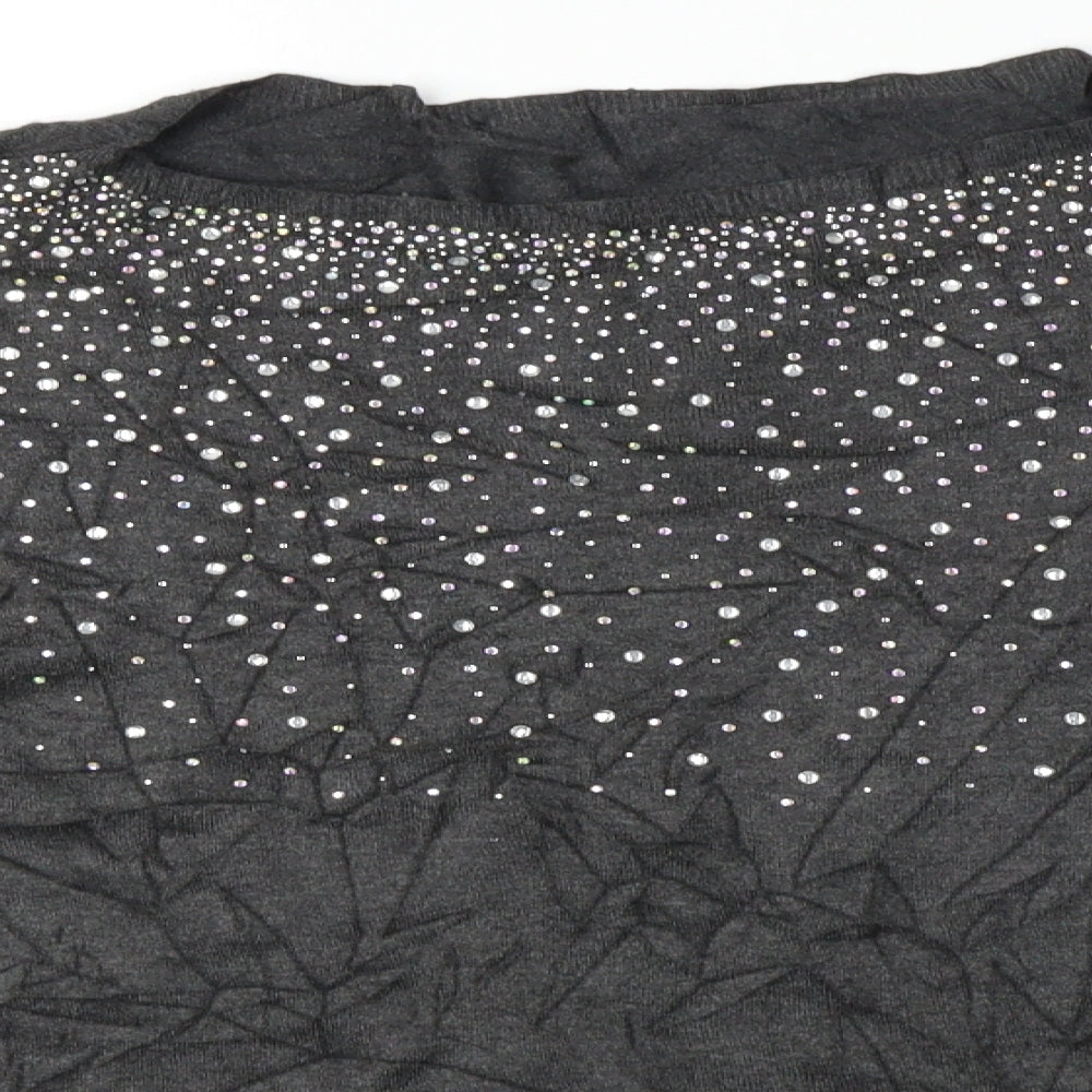 Atmosphere Womens Grey   Basic T-Shirt Size 10