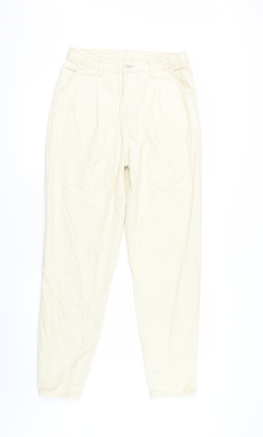 Shien Womens Ivory   Straight Jeans Size S L28 in - Zip