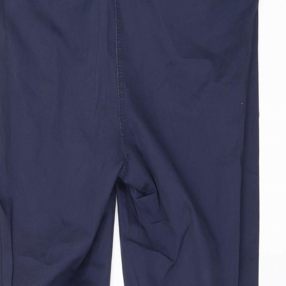 H&M Womens Blue   Chino Trousers Size 10 L25 in - Zip