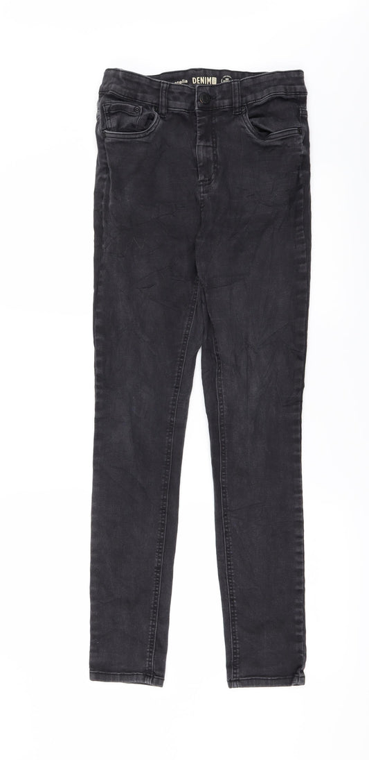 Preworn Womens Black   Straight Jeans Size 12 L28 in