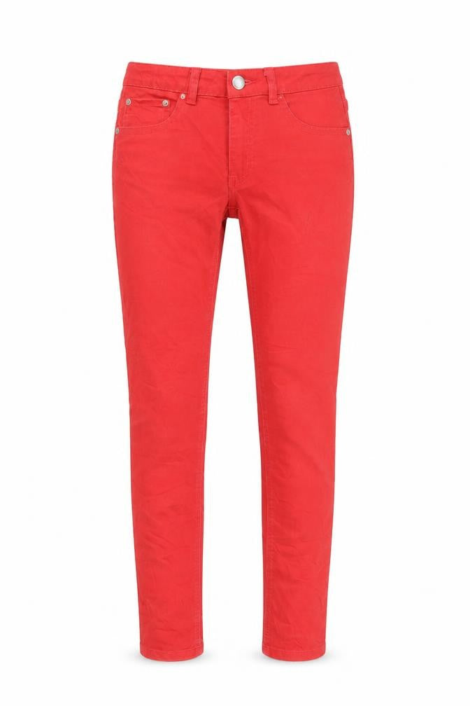 WOW Womens Red   Straight Jeans Size M L27 in - Zip