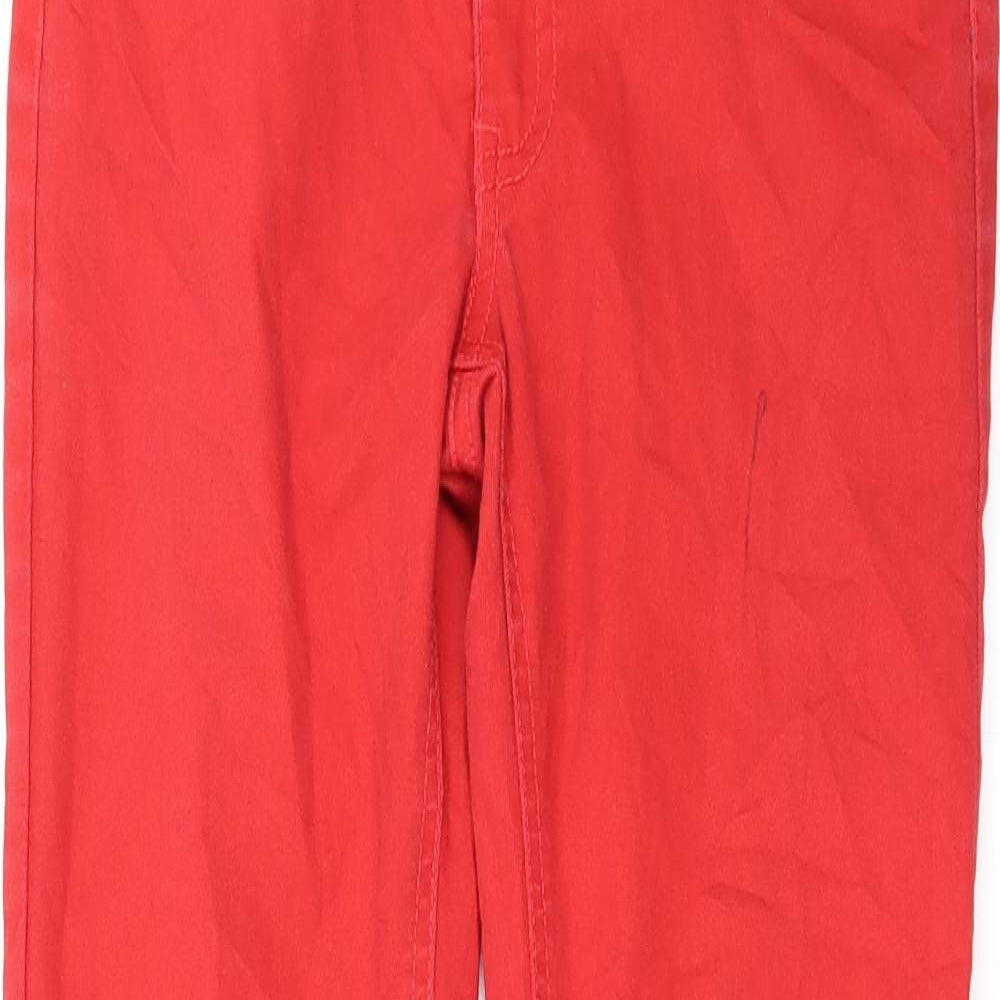 WOW Womens Red   Straight Jeans Size M L27 in - Zip
