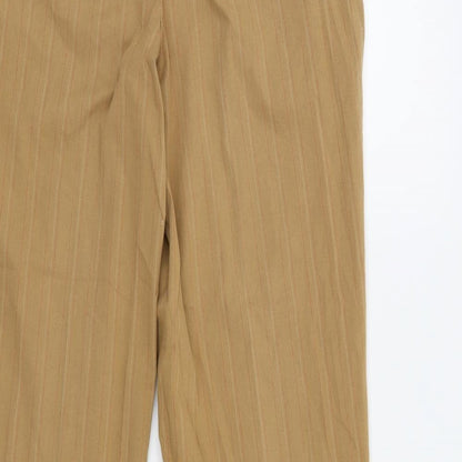 Brand and care label for Preworn women’s orange trousers, size UK 12, 30-inch leg