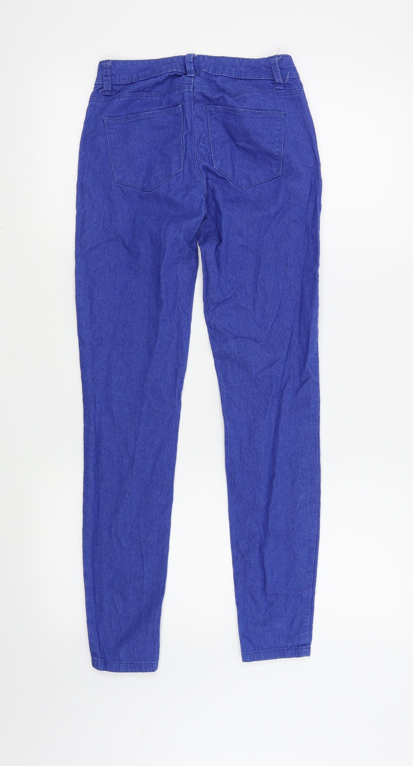 Denim & Co. Womens Blue   Skinny Jeans Size 4 L28 in