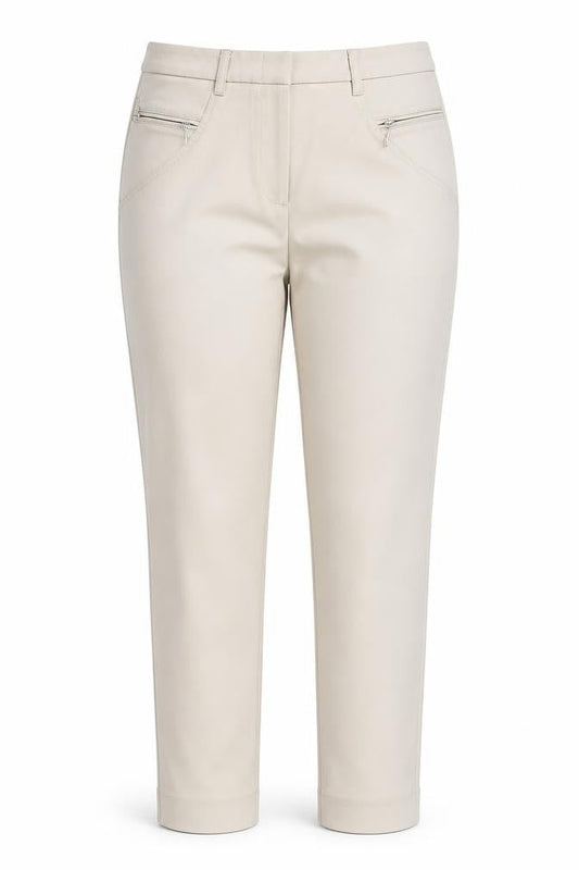 Ashley Brooke Womens Beige   Trousers  Size 8 L27 in