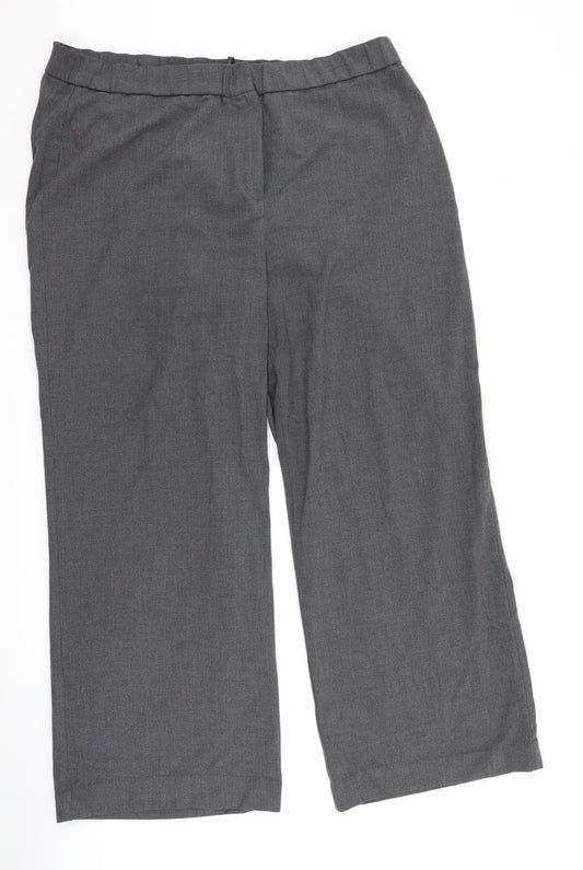 Label be Womens Grey   Trousers  Size 20 L27 in