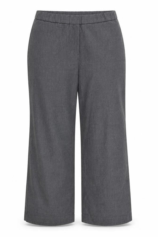 Front view of Label be women’s grey trousers, size UK 20, 27-inch leg