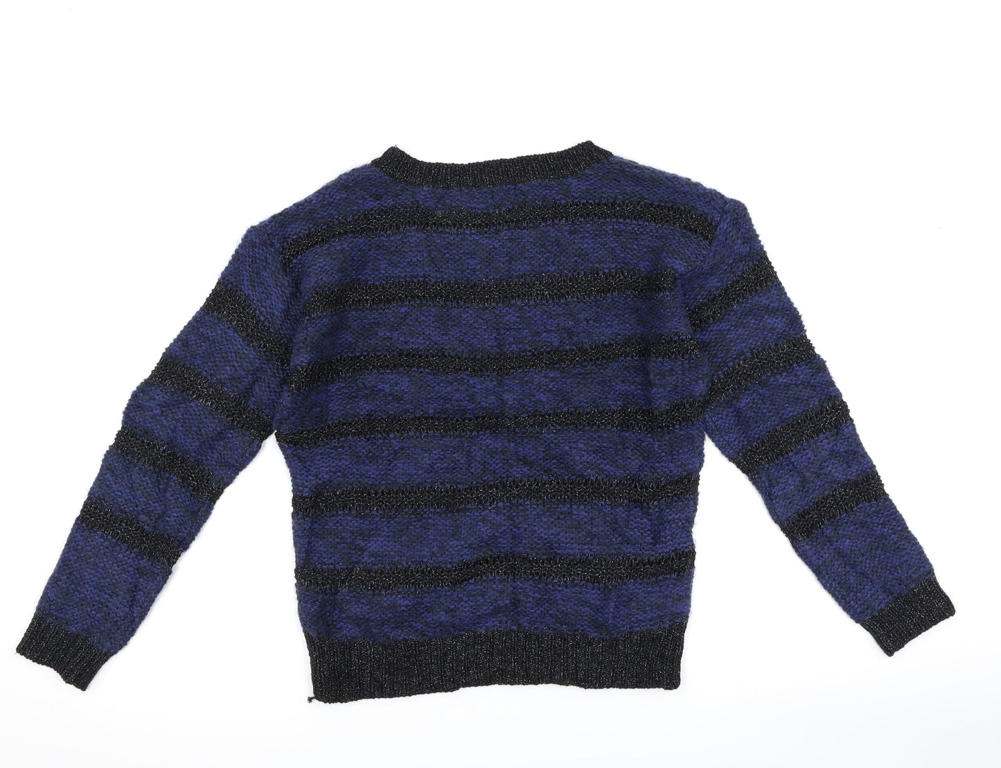 George Womens Blue Striped  Pullover Jumper Size 10