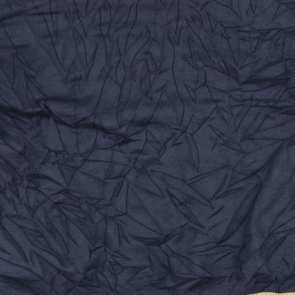 Brand and care label for Next women’s blue floral jumper, size UK 14