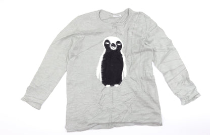 Additional front view of Damart women’s grey jumper, size UK 10