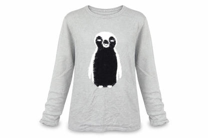Front view of Damart women’s grey jumper, size UK 10