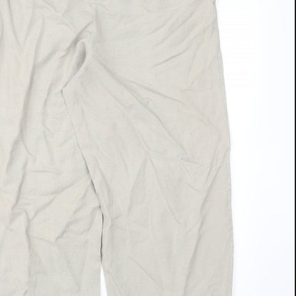 Brand and care label for Alba Moda women’s grey trousers, size UK 30, in, 25-inch leg