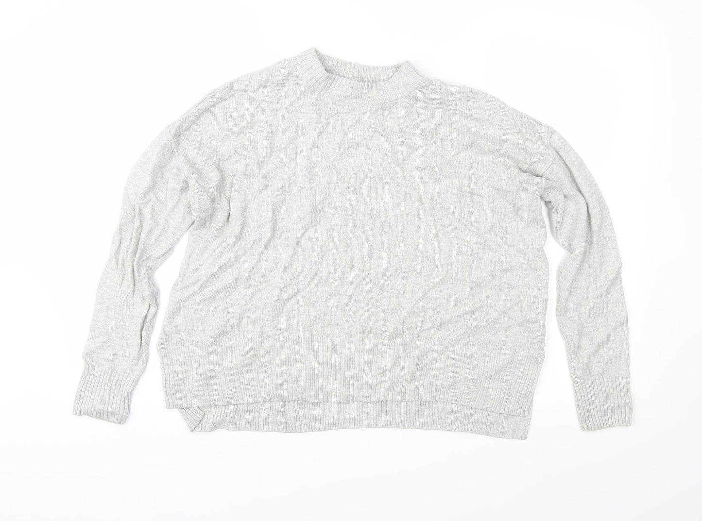 H&M Womens Grey  Knit Pullover Jumper Size XS