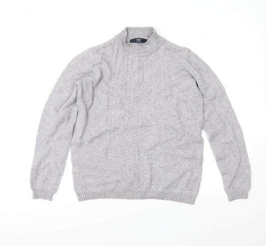 EWM Womens Grey  Knit Pullover Jumper Size S