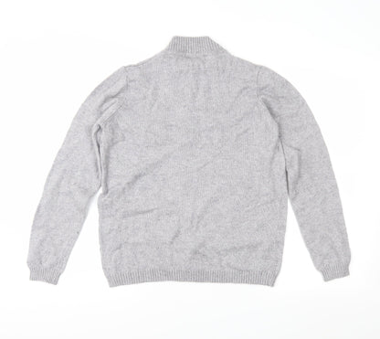 Back view of EWM women’s grey knit jumper, size S