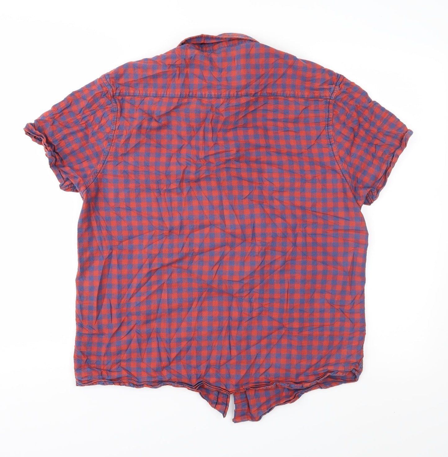 Cedar Wood State Mens Red Check   Button-Up Size M