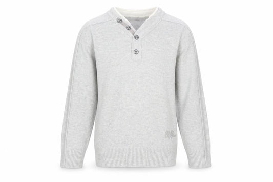 Front view of Next boys’ grey rayon jumper, size 3, years