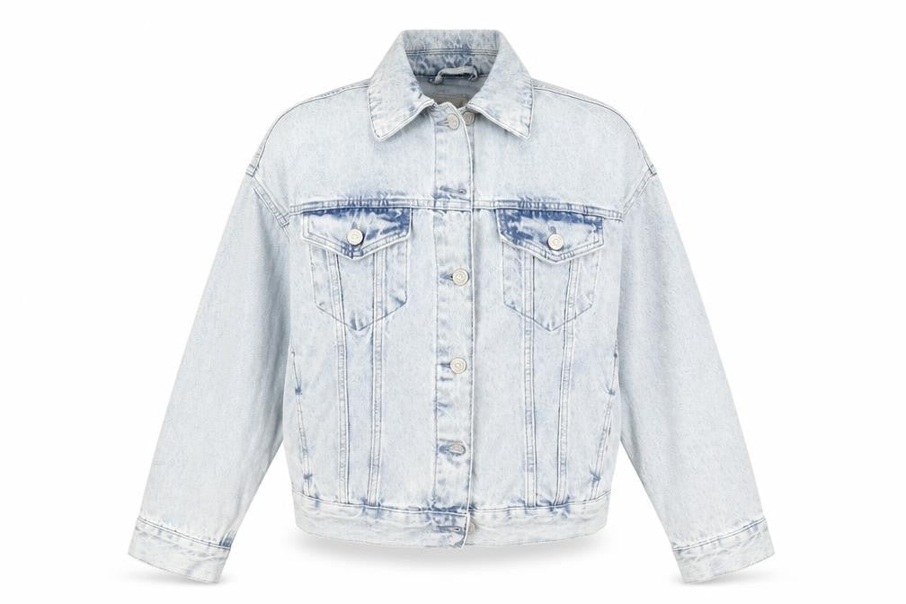 Denim & Co. Womens Black  Denim Jacket  Size 6