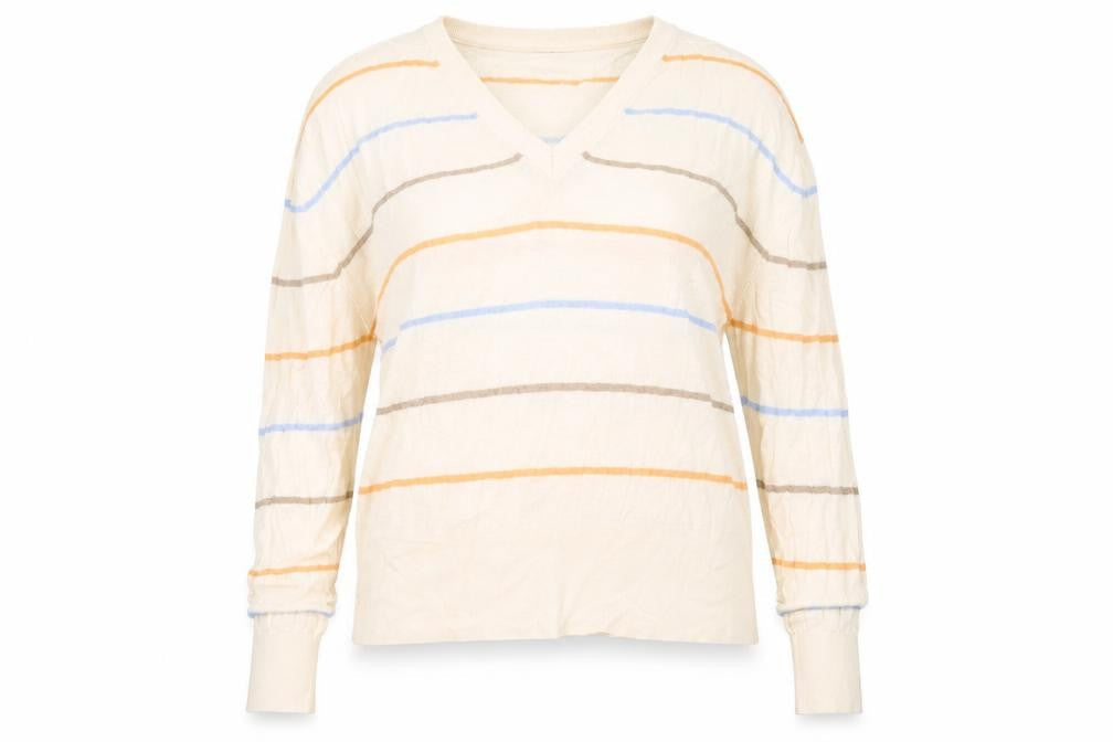 Marks & Spencer Womens Ivory Striped  Pullover Jumper Size XL