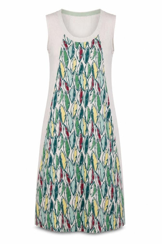 INDIWOMAN Womens Beige Floral  Jumper Dress  Size M