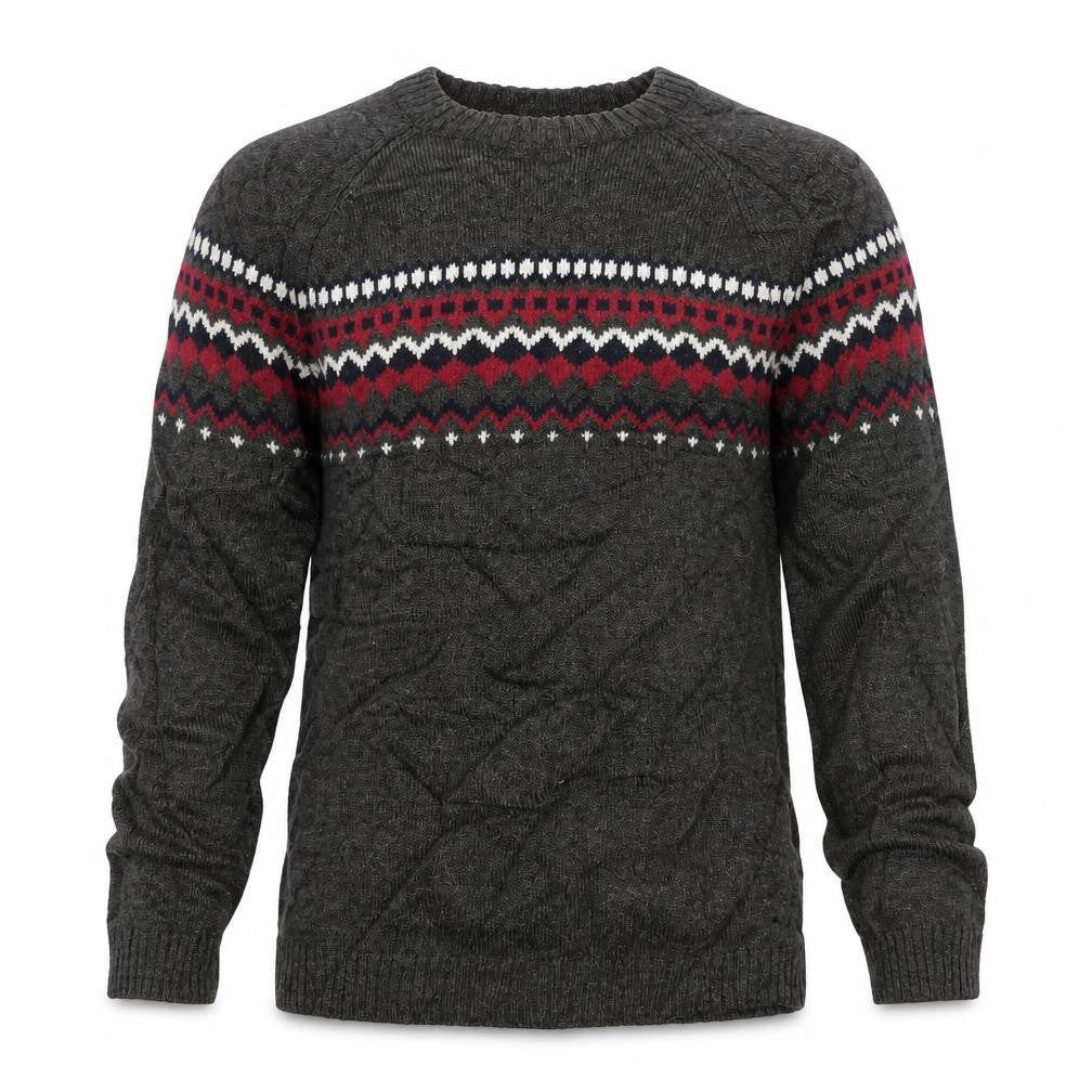 Topshop Mens Green Geometric  Pullover Jumper Size XS