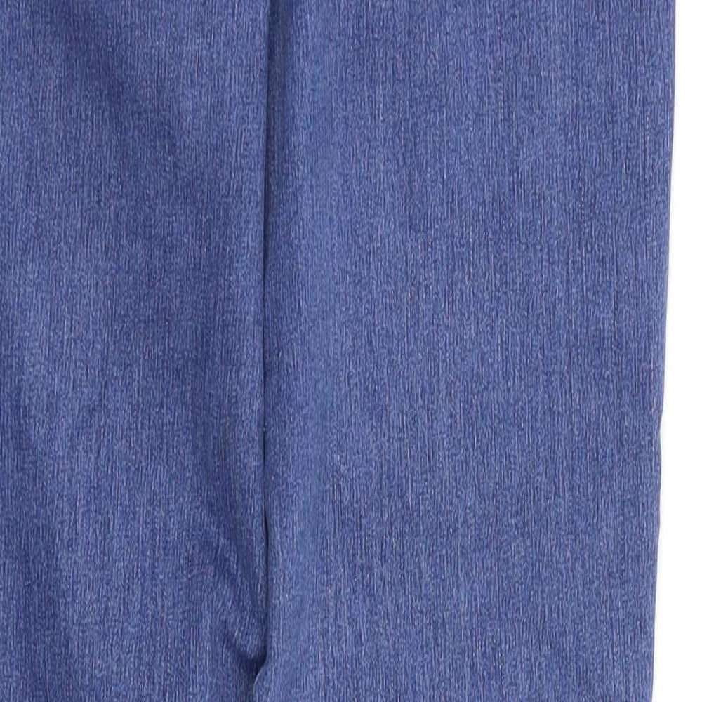 Bonmarché Womens Blue Houndstooth  Skinny Jeans Size 10 L29 in