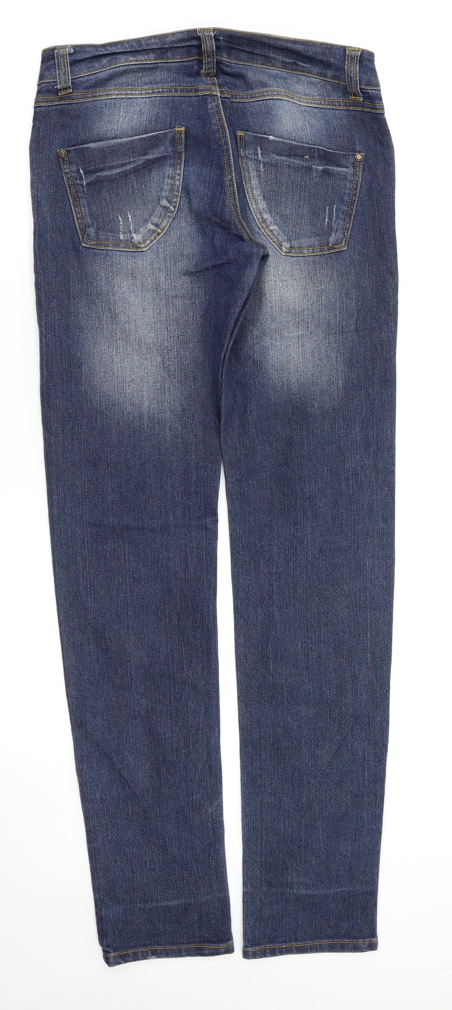 Calliope Basic Womens Blue   Straight Jeans Size S L33 in
